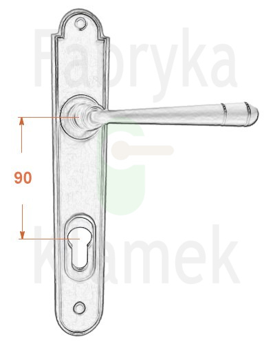 Klamka zewnętrzna Berna 4367E z zabezpieczeniem Hardox® Klamka zewnętrzna Berna 4367E z zabezpieczeniem Hardox®
