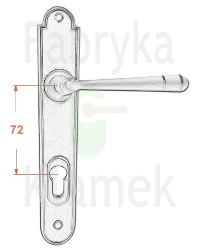 Klamka zewnętrzna Berna 4367E z zabezpieczeniem Hardox® Klamka zewnętrzna Berna 4367E z zabezpieczeniem Hardox®