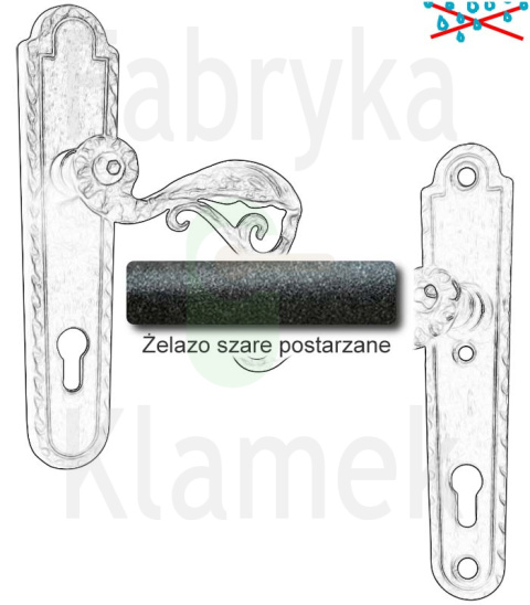 Klamka zewnętrzna Abella 4300E Klamka zewnętrzna Abella 4300E