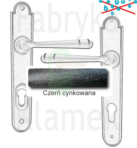 Klamka zewnętrzna Berna 4367E z zabezpieczeniem Hardox® Klamka zewnętrzna Berna 4367E z zabezpieczeniem Hardox®