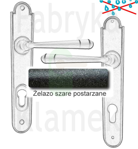 Klamka zewnętrzna Berna 4367E z zabezpieczeniem Hardox® Klamka zewnętrzna Berna 4367E z zabezpieczeniem Hardox®