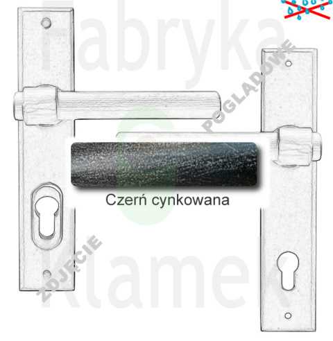Klamka zewnętrzna Milano 4362E z zabezpieczeniem Hardox® Klamka zewnętrzna Milano 4362E z zabezpieczeniem Hardox®