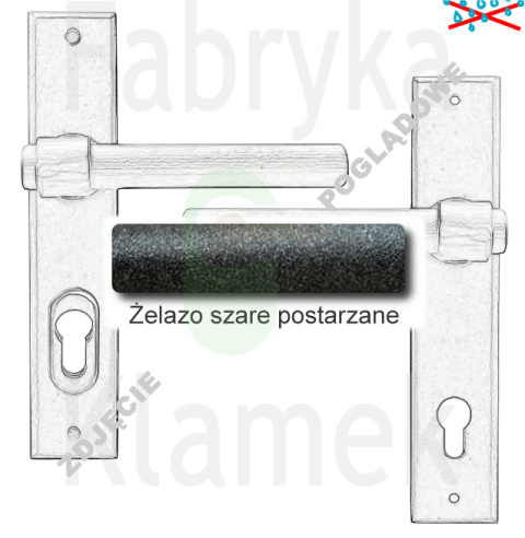Klamka zewnętrzna Milano 4362E z zabezpieczeniem Hardox® Klamka zewnętrzna Milano 4362E z zabezpieczeniem Hardox®