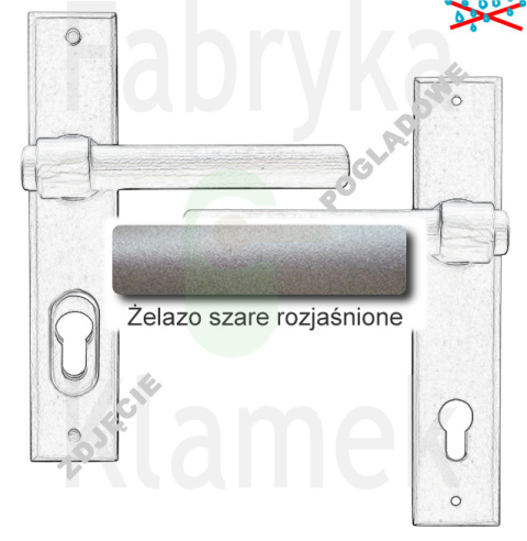 Klamka zewnętrzna Milano 4362E z zabezpieczeniem Hardox® Klamka zewnętrzna Milano 4362E z zabezpieczeniem Hardox®