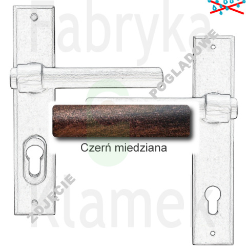 Klamka zewnętrzna Milano 4362E z zabezpieczeniem Hardox® Klamka zewnętrzna Milano 4362E z zabezpieczeniem Hardox®