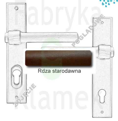 Klamka zewnętrzna Milano 4362E z zabezpieczeniem Hardox® Klamka zewnętrzna Milano 4362E z zabezpieczeniem Hardox®