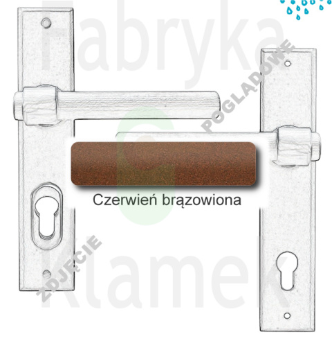 Klamka zewnętrzna Milano 4362E z zabezpieczeniem Hardox® Klamka zewnętrzna Milano 4362E z zabezpieczeniem Hardox®