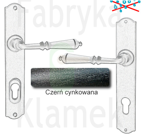 Klamka zewnętrzna Mosca 4364E z zabezpieczeniem Hardox® Klamka zewnętrzna Mosca 4364E z zabezpieczeniem Hardox®