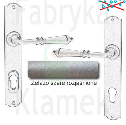 Klamka zewnętrzna Mosca 4364E z zabezpieczeniem Hardox® Klamka zewnętrzna Mosca 4364E z zabezpieczeniem Hardox®