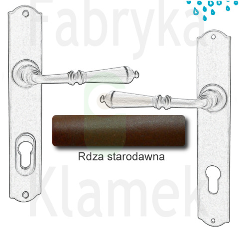 Klamka zewnętrzna Mosca 4364E z zabezpieczeniem Hardox® Klamka zewnętrzna Mosca 4364E z zabezpieczeniem Hardox®