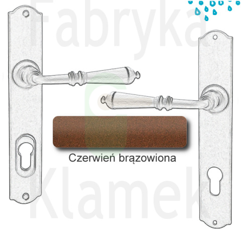 Klamka zewnętrzna Mosca 4364E z zabezpieczeniem Hardox® Klamka zewnętrzna Mosca 4364E z zabezpieczeniem Hardox®