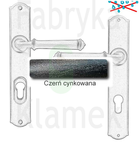 Klamka zewnętrzna Tallin 4365E z zabezpieczeniem Hardox® Klamka zewnętrzna Tallin 4365E z zabezpieczeniem Hardox®
