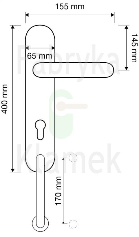 KLAMKA AIDA 1610 Big WB z uchwytem E2 KLAMKA AIDA 1610 Big WB z uchwytem E2