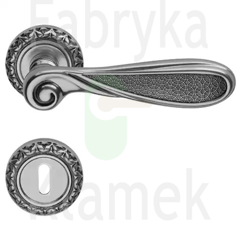 Klamka Aisha 115 NF - francuskie srebro Klamka Aisha 115 NF - francuskie srebro