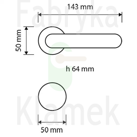 Klamka Beta 011 CS - chromowana matowa Klamka Beta 011 CS - chromowana matowa