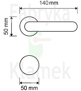 Klamka Brixia Zincral 027 CS - chromowana matowa Klamka Brixia Zincral 027 CS - chromowana matowa