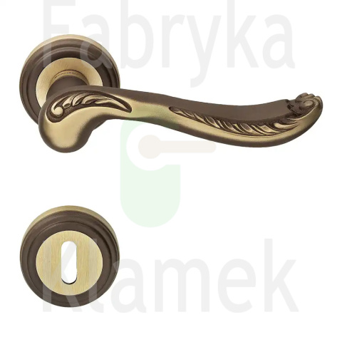 Klamka Lady 011 BO - brązowiona matowa przecierana Klamka Lady 011 BO - brązowiona matowa przecierana