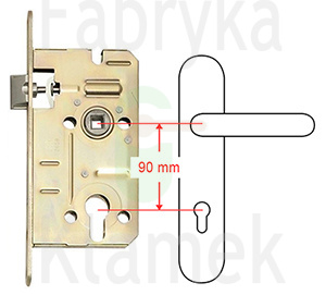 Klamka zewnętrzna Milano 4362E z zabezpieczeniem Hardox® Klamka zewnętrzna Milano 4362E z zabezpieczeniem Hardox®