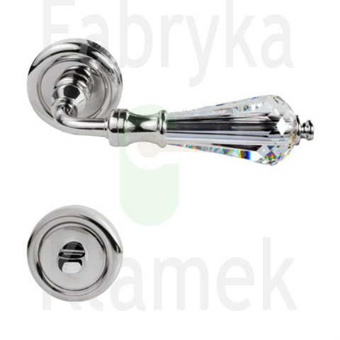 Klamka Veronica 103 z blokadą WC, kolor CR chromowany błyszczący Klamka Veronica 103 z blokadą WC, kolor CR chromowany błyszczący