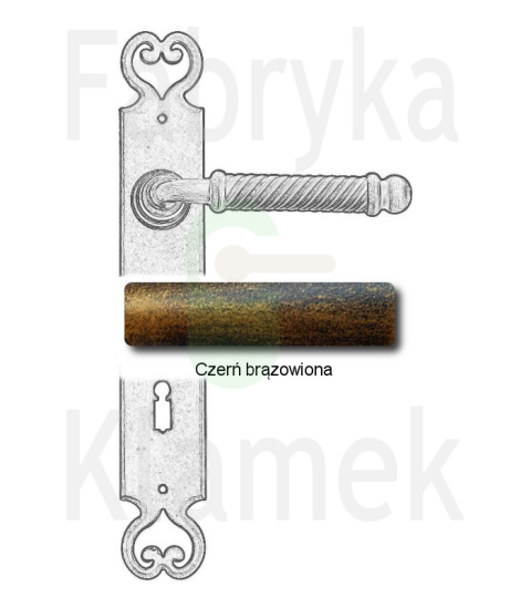 czerń brązowiona czerń brązowiona